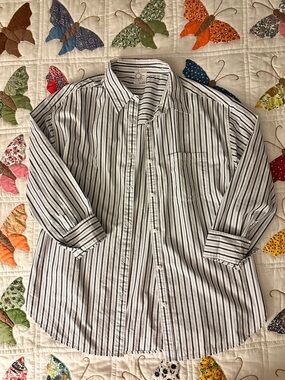 Aerie offline pinstripe shirt